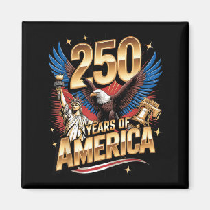 Aimant Drapeau américain du 250e anniversaire des États-U