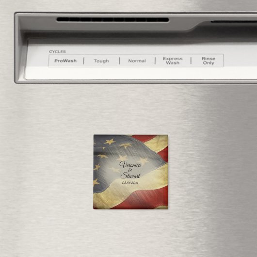 Aimant Drapeau américain en détresse (In Situ (Lave-vaisselle))