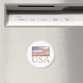 Aimant Drapeau américain en détresse (In Situ (Lave-vaisselle))