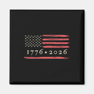 Aimant Drapeau Américain en détresse Vintage Patriotique