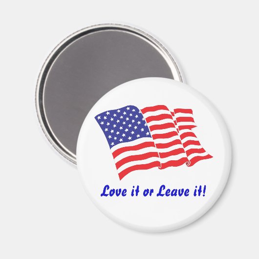 Aimant Drapeau américain/États-Unis (Recto/Verso)