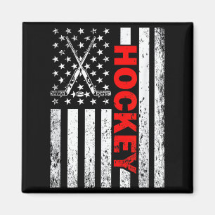 Aimant Drapeau Américain Hockey Usa Patriotique