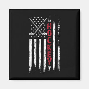 Aimant Drapeau Américain Hockey Usa Patriotique