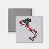 Aimant Drapeau américain italien (Recto/Verso)
