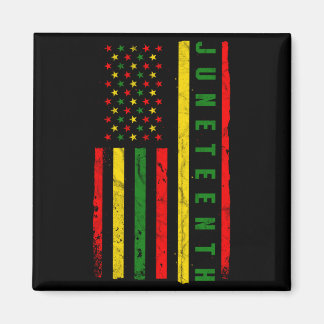 Aimant Drapeau américain Juneteenth émancipation mélanine