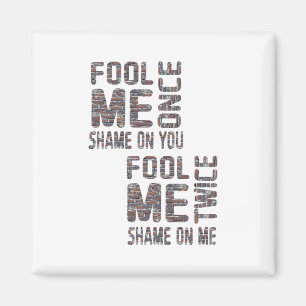 Aimant Drapeau américain noir et blanc rétro vintage