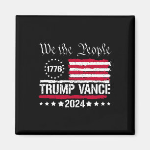 Aimant Drapeau américain Nous le peuple sommes avec Trump