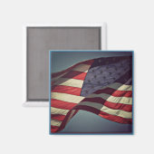 Aimant Drapeau américain patriotique (Recto/Verso)