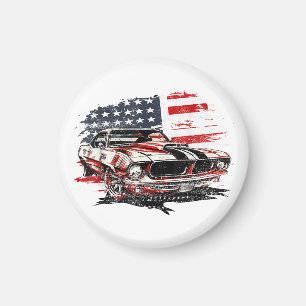 Aimant Drapeau Américain Patriotique