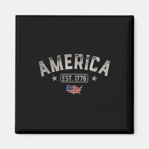 Aimant Drapeau américain patriotique de 1776 4 juillet Am