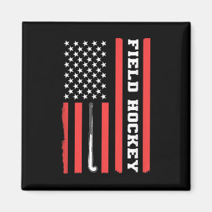 Aimant Drapeau Américain Patriotique Hockey Sur Gazon Usa