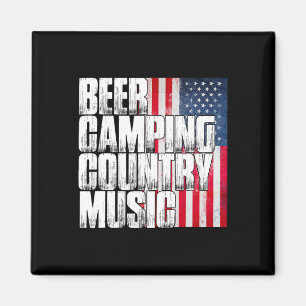 Aimant Drapeau américain patriotique musique country camp