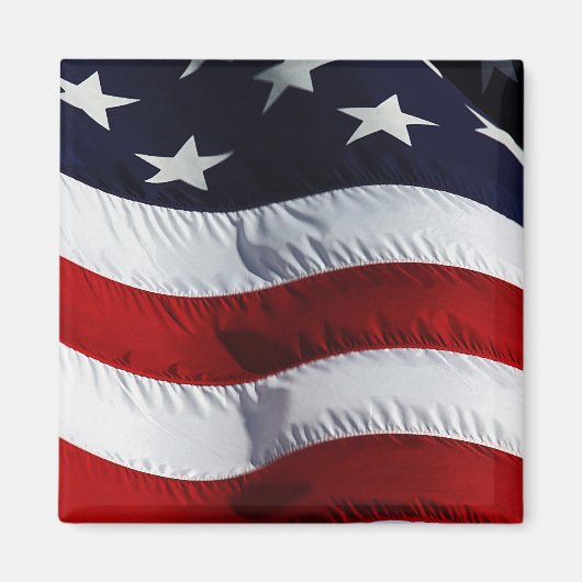 Aimant Drapeau américain personnalisable (Devant)