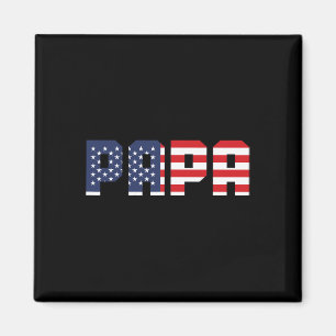 Aimant Drapeau américain pour hommes Papa hommes 4 juille