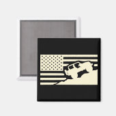 Aimant Drapeau américain Rock Crawler #USAPatriotGraphics (Recto/Verso)