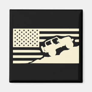 Aimant Drapeau américain Rock Crawler #USAPatriotGraphics