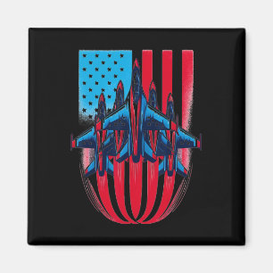 Aimant Drapeau américain rouge blanc bleu Patriote Avions