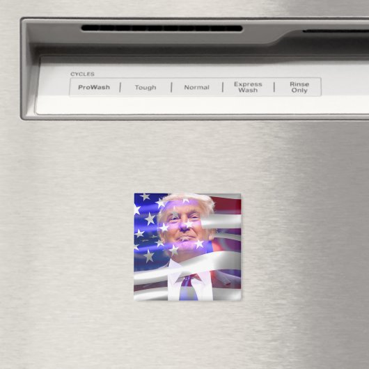 Aimant drapeau américain trump 2020 (In Situ (Lave-vaisselle))