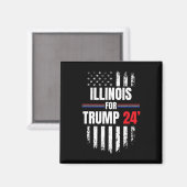 Aimant Drapeau américain Trump 2024 (Recto/Verso)