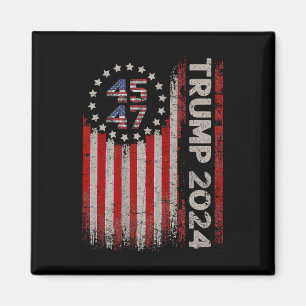Aimant Drapeau américain Trump 2024