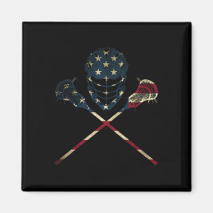 Aimant Drapeau américain vintage drôle de crosse Usa spor