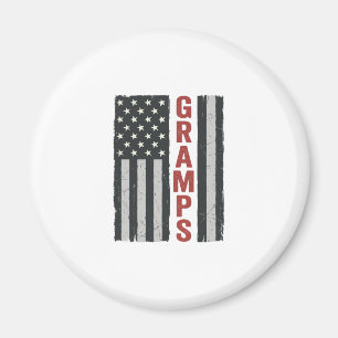 Aimant Drapeau américain vintage vectoriel patriotique Gr
