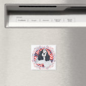 Aimant Drapeau American Cocker Spaniel (In Situ (Lave-vaisselle))