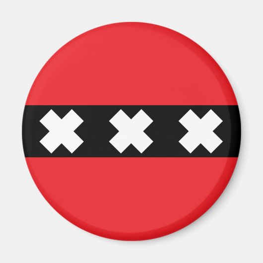 Aimant Drapeau Amsterdam (Devant)