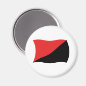 Aimant Drapeau Anarcho-Syndicaliste (Recto/Verso)