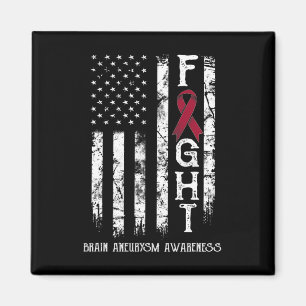 Aimant Drapeau Aneurysm Warrior Us