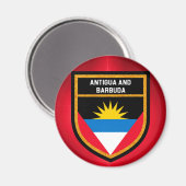 Aimant Drapeau Antigua-Et-Barbuda (Recto/Verso)