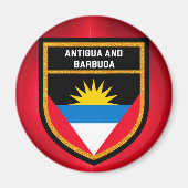 Aimant Drapeau Antigua-Et-Barbuda (Devant)