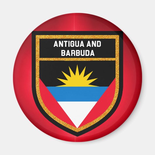 Aimant Drapeau Antigua-Et-Barbuda (Devant)