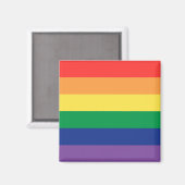 Aimant Drapeau arc-en-ciel (Recto/Verso)
