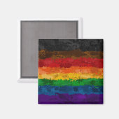 Aimant Drapeau arc-en-ciel Abstrait (Recto/Verso)