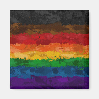 Aimant Drapeau arc-en-ciel Abstrait