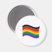 Aimant Drapeau arc-en-ciel de Philly Pride (Recto/Verso)