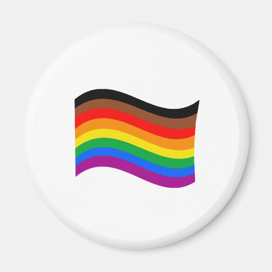 Aimant Drapeau arc-en-ciel de Philly Pride (Devant)
