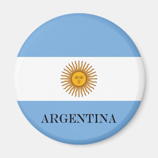 Aimant Drapeau argentin Bandera De Argentina (Devant)