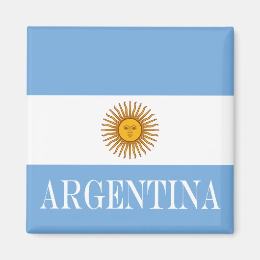 Aimant Drapeau argentin Bandera De Argentina (Devant)