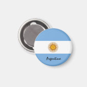 Aimant Drapeau argentin et Argentine - fans de voyages/sp (Recto/Verso)