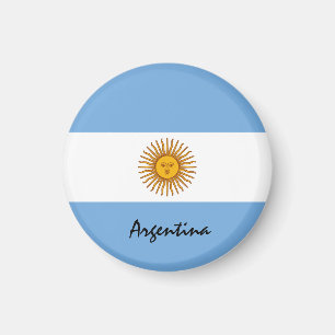 Aimant Drapeau argentin et Argentine - fans de voyages/sp