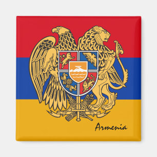 Aimant Drapeau arménien & Fêtes arméniennes/fans sportifs
