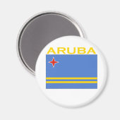 Aimant Drapeau Aruba (Recto/Verso)