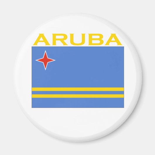 Aimant Drapeau Aruba (Devant)