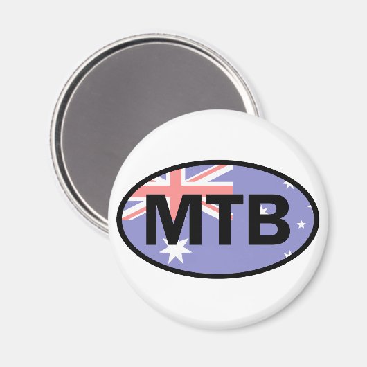Aimant Drapeau Australie VTT (Recto/Verso)