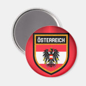 Aimant Drapeau Autriche (Recto/Verso)