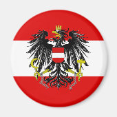 Aimant Drapeau autrichien (Devant)