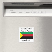 Aimant Drapeau Azawad (In Situ (Lave-vaisselle))