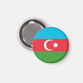 Aimant Drapeau Azerbaïdjan (Recto/Verso)